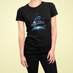 Astro Guitar Siyah T-Shirt