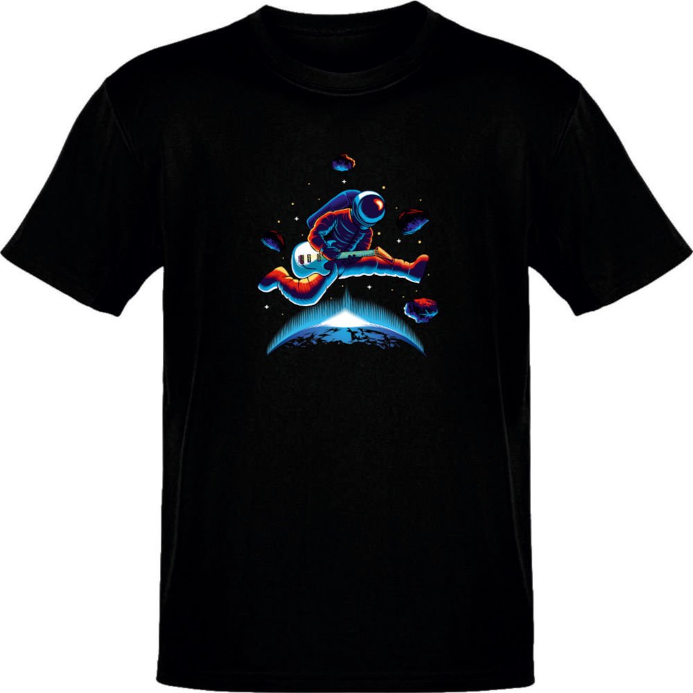 Astro Guitar Siyah T-Shirt