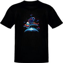 Astro Guitar Siyah T-Shirt
