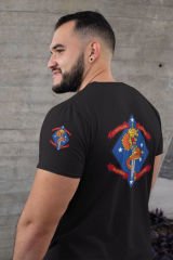 US Army 4th Marines Siyah T-Shirt