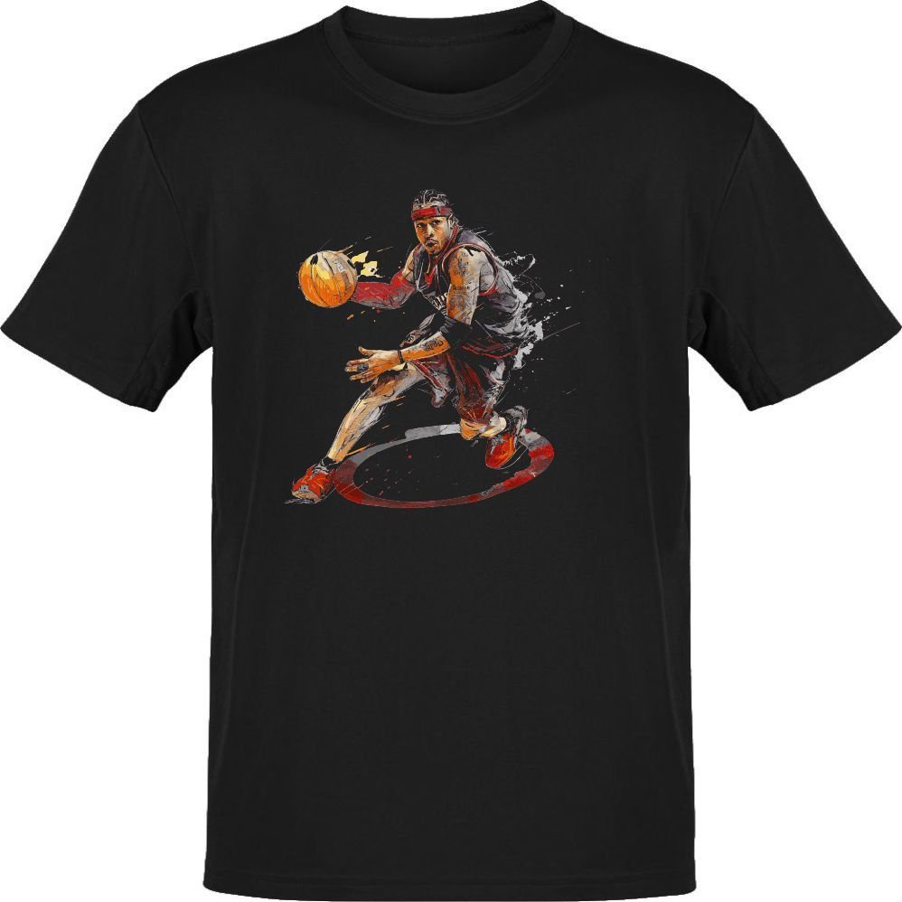 NBA Allen Iverson Siyah T-Shirt