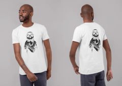 Bandanalı İskelet Beyaz T-Shirt
