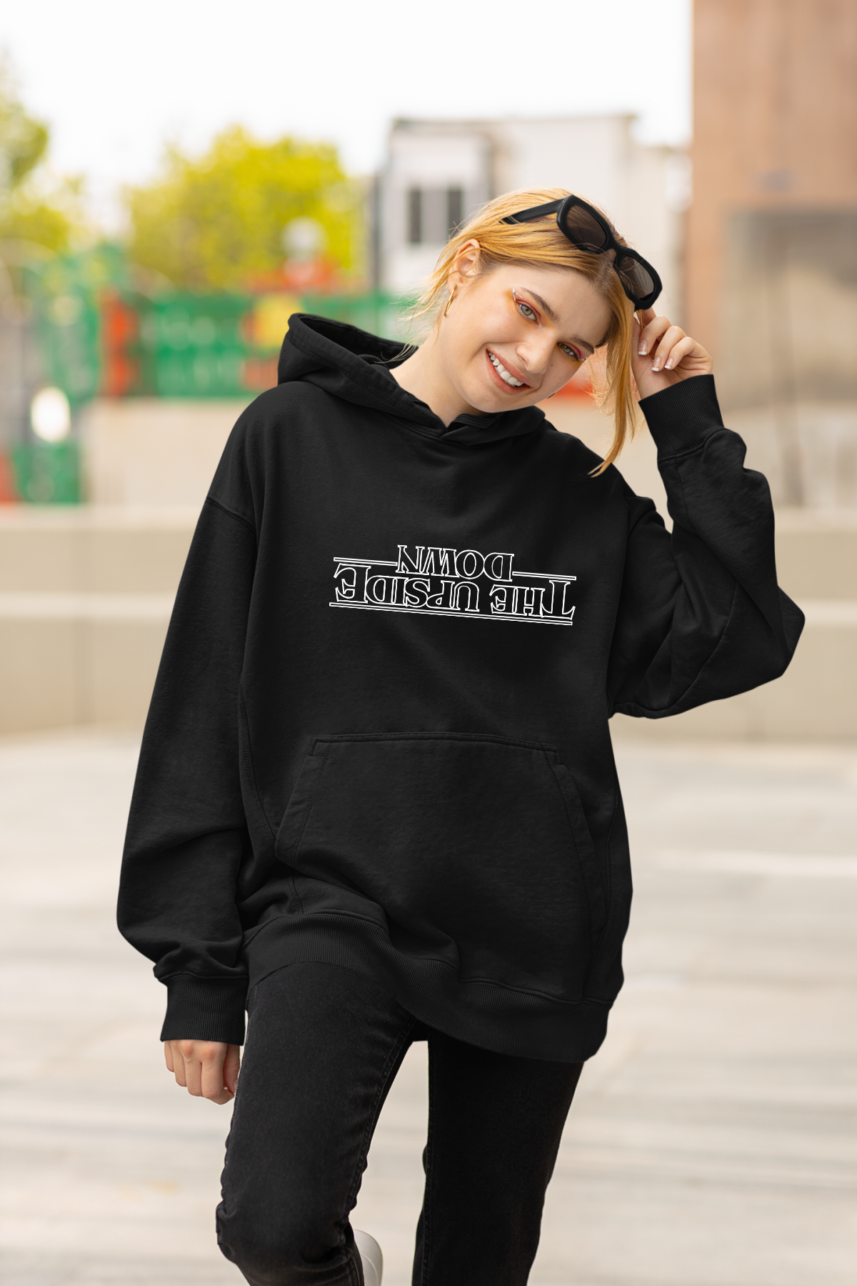 Stranger Things Upside Down Oversize Hoodie
