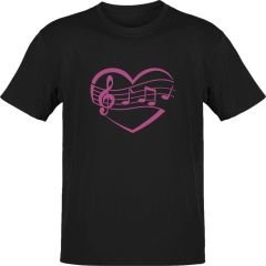 Kalpten Gelen Notalar Siyah T-Shirt