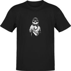 Bandanalı İskelet Siyah T-Shirt