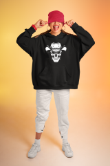 Şapkalı Kurukafa Oversize Hoodie