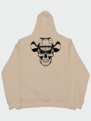 Şapkalı Kurukafa Oversize Hoodie