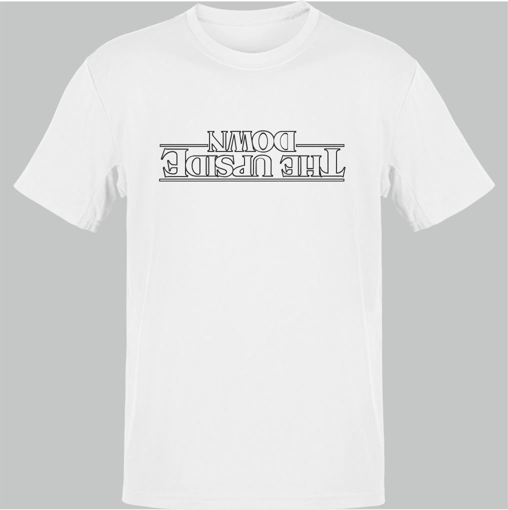 Stranger Things The Upside Down Beyaz T-Shirt