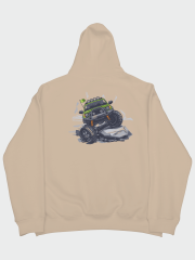 Kayalıklarda Off Road Oversize Hoodie