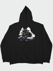 Kayalıklarda Off Road Oversize Hoodie