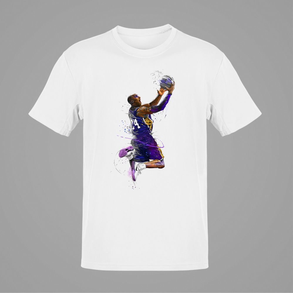 NBA Kobe Bryant Scoring Beyaz-T-Shirt
