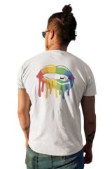 Vampir Dudaklar Beyaz T-Shirt