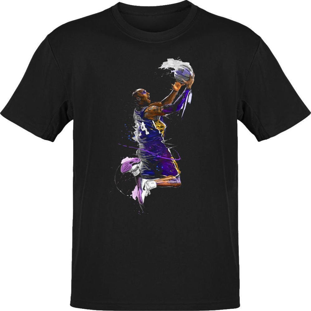 NBA Kobe Bryant Scoring Siyah-T-Shirt