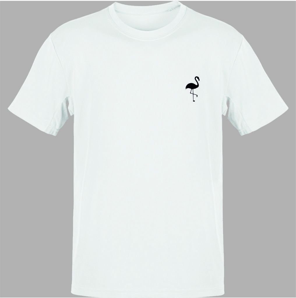 Flamingo Go us Logo Beyaz T Shirt