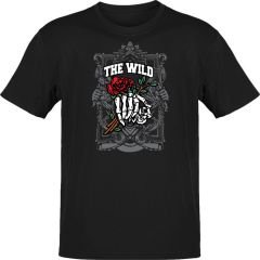 Wild Rose Siyah T-Shirt
