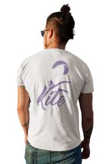 Kite Surf Over The Waves Beyaz T-Shirt