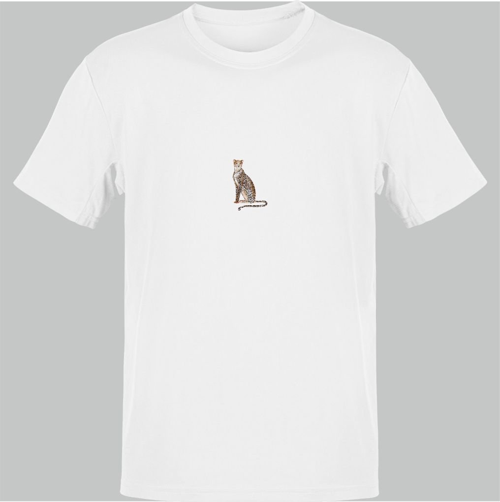 Leoparları Koruyalım Beyaz T-Shirt
