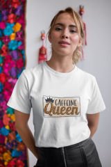 Caffeine Queen Beyaz T-Shirt