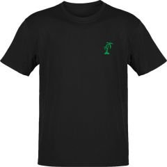 Palmiye Göğüs Logo Siyah T-Shirt