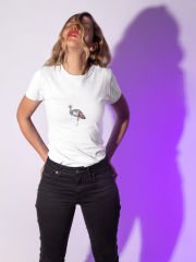 Tavus Kuşlarını Koruyalım Beyaz T-Shirt