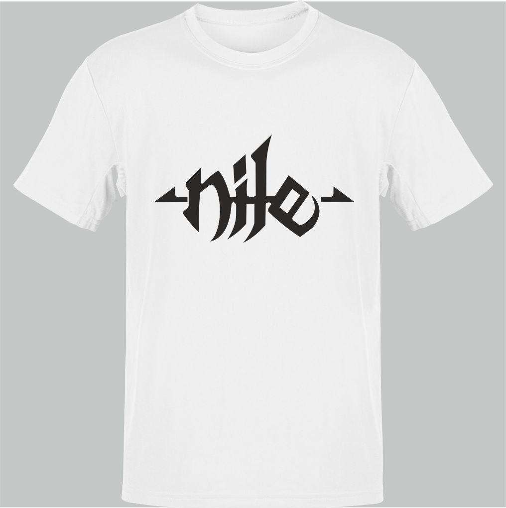 Nile Metal Band Beyaz T-Shirt