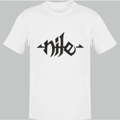 Nile Metal Band Beyaz T-Shirt