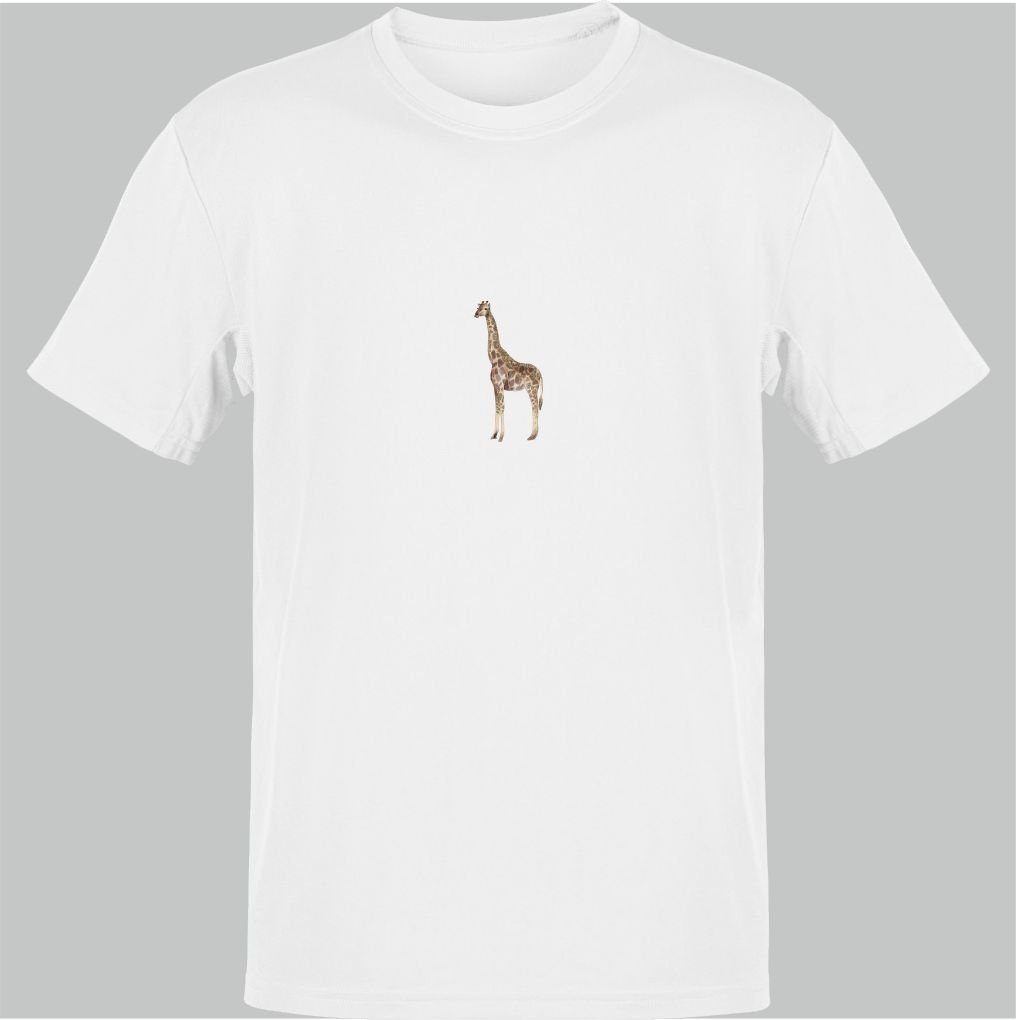 Zürafaları Koruyalım Beyaz T-Shirt
