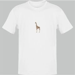 Zürafaları Koruyalım Beyaz T-Shirt