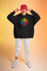 Yaşam Çiçeği Oversize Hoodie