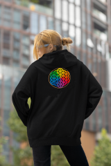 Yaşam Çiçeği Oversize Hoodie