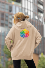 Yaşam Çiçeği Oversize Hoodie