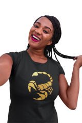 Akrep Burcu Sembolü Siyah T-Shirt