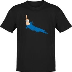 Paint Blue Siyah T-Shirt