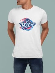 NBA Detroit Pistons Beyaz T-Shirt