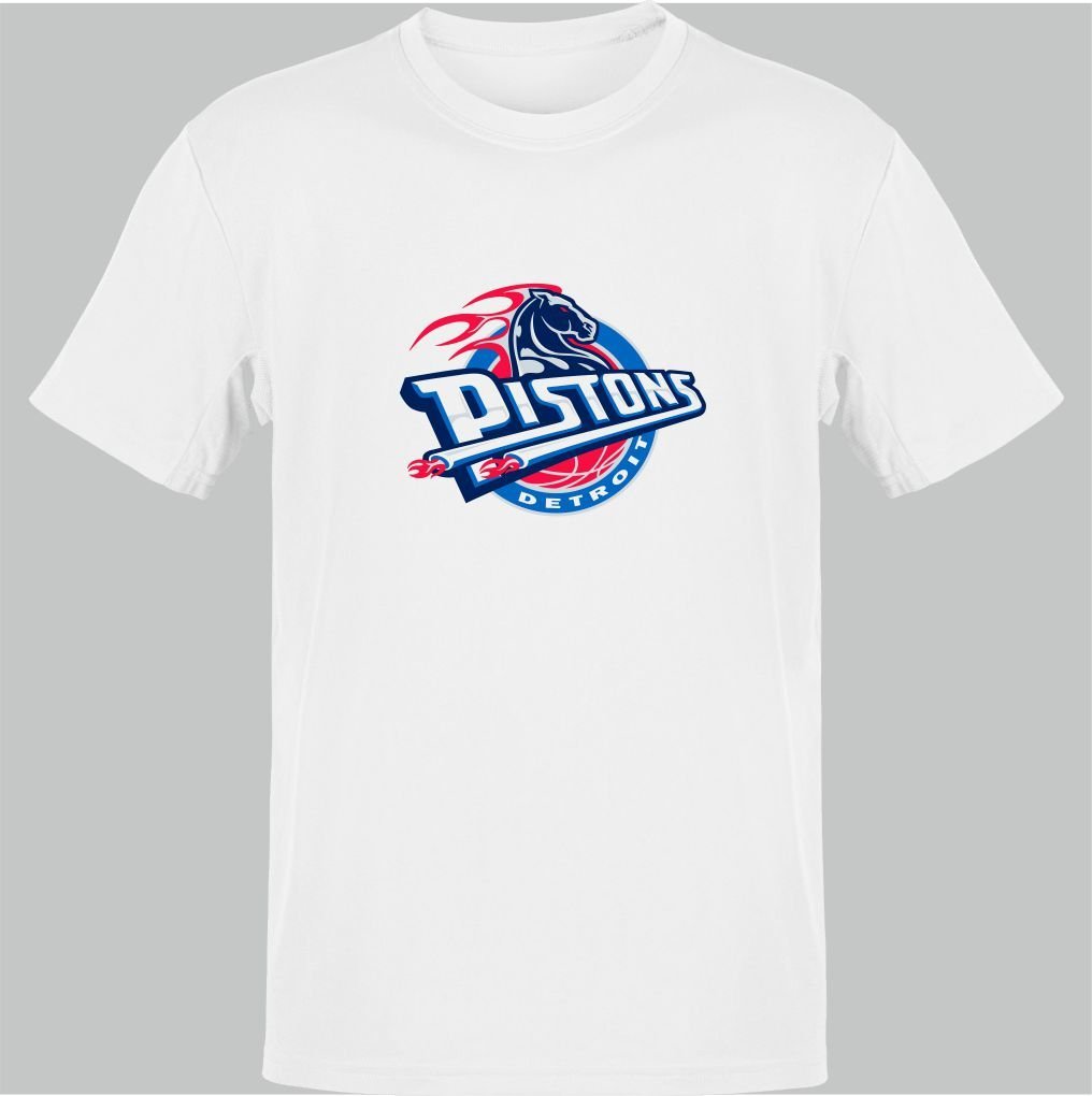 NBA Detroit Pistons Beyaz T-Shirt