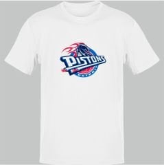 NBA Detroit Pistons Beyaz T-Shirt