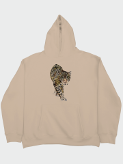 Leopar Oversize Hoodie