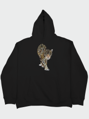 Leopar Oversize Hoodie