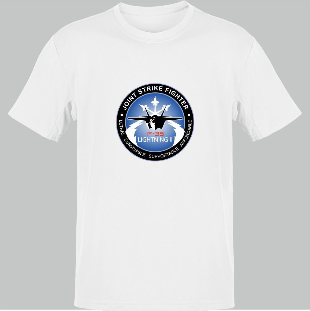 US Army F35 Lightning Beyaz T-Shirt