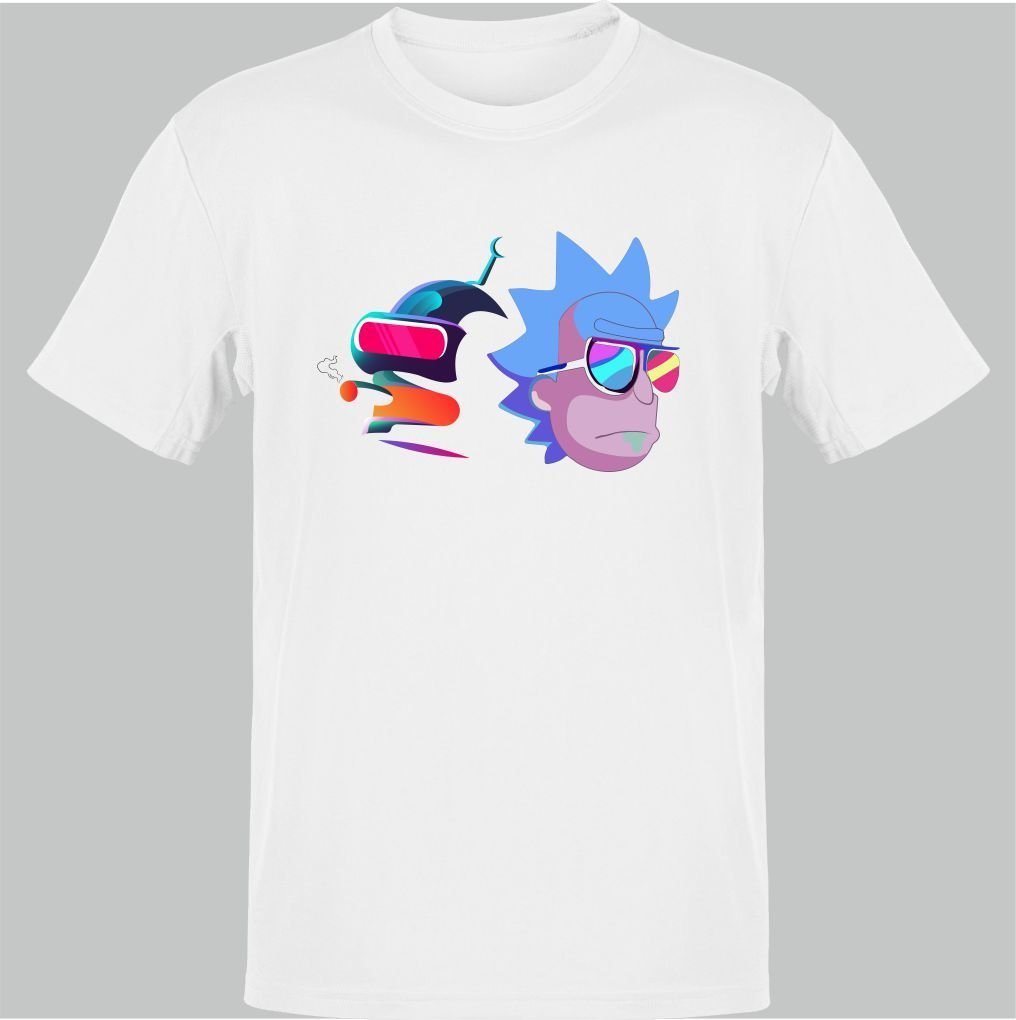 Rick And Morty Bender Beyaz T-Shirt