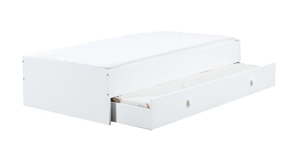 SLİDİNG BED WİTHOUT MATTRESS 90x180 WHITE