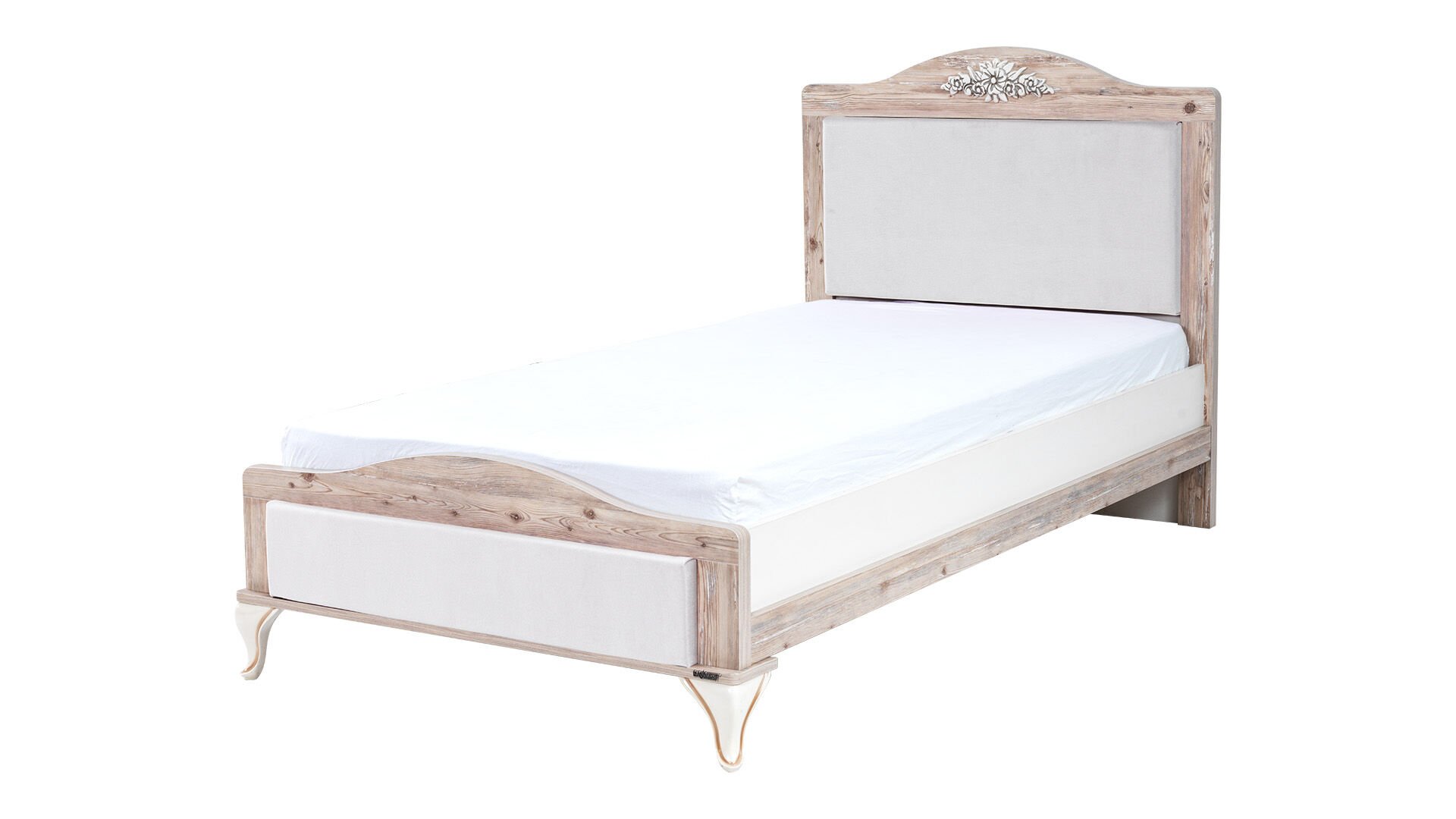 GOLDEN BEDBASE WITH HEADBOARD 100x200 CREAM