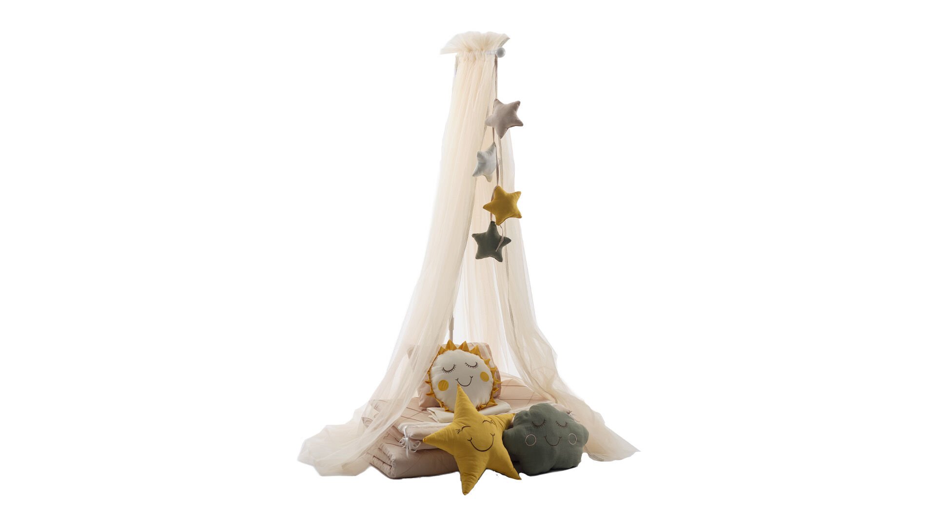 BABY STAR PILLOW SUN CLOUD STAR