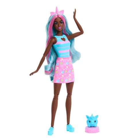 Barbie Pop Reveal Shake Serisi Mavi Unicorn JCN85-JCN86