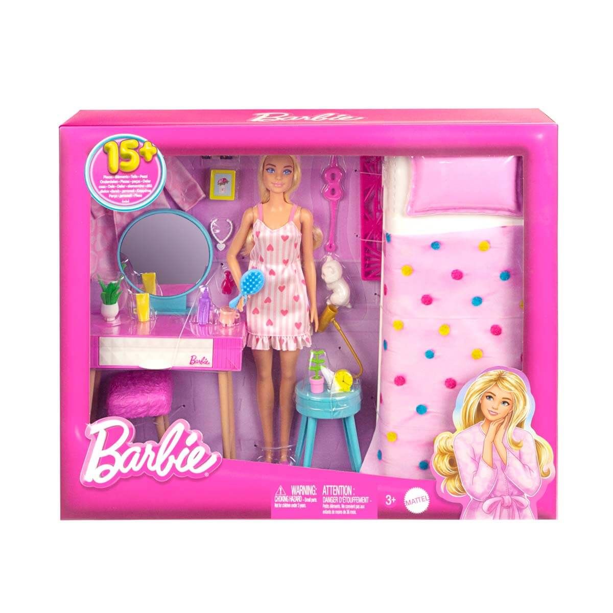 Barbie nin Yatak Odası Oyun Seti HPT55