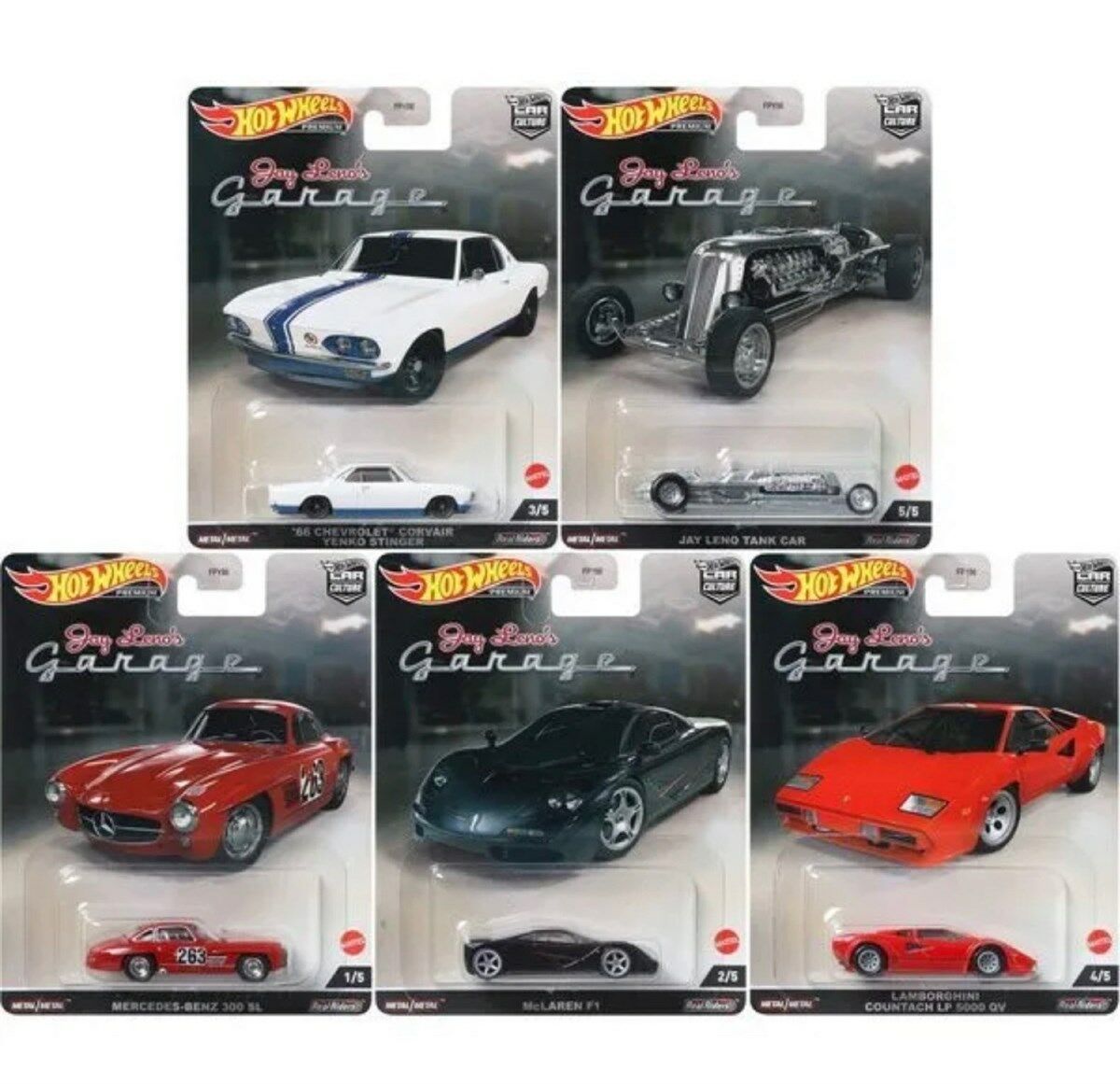 Hot Wheels Premium Arabalar Serisi Jay Leno's Garage Seti FPY86