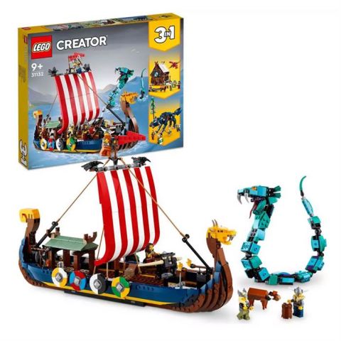 LEGO Creator Viking Gemisi ve Midgard Yılanı 31132