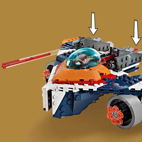 LEGO® Marvel Rocket'in Warbird Aracı Ronan'a Karşı 76278