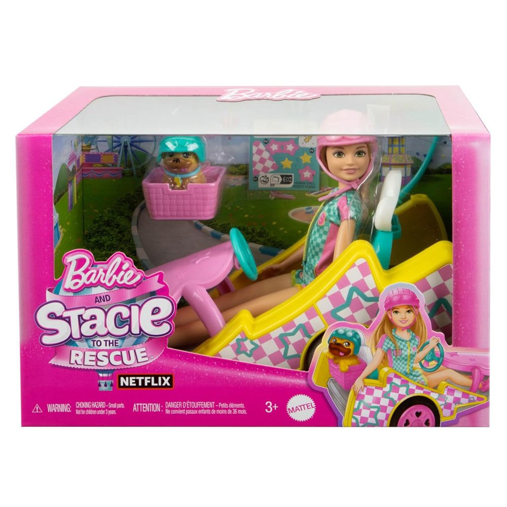 Barbie Stacie Go-Kart Yapıyor Oyun Seti HRM08