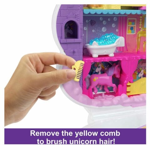 Polly Pocket Tek Boynuzlu Atın Gökkuşağı Salonu HKV51